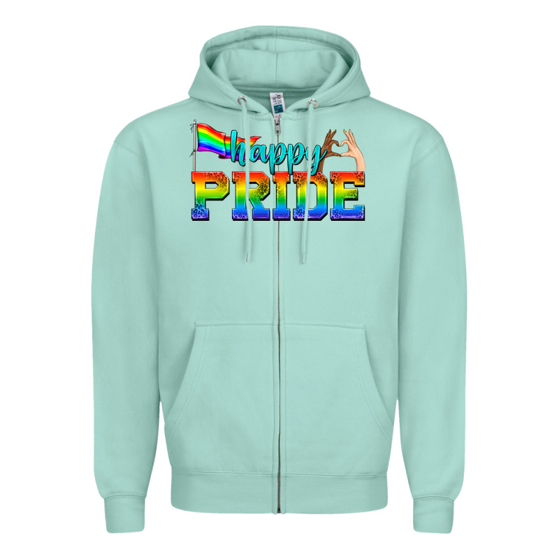 Happy Pride Zipper Hoodie by texasbilliewilder | Teevron