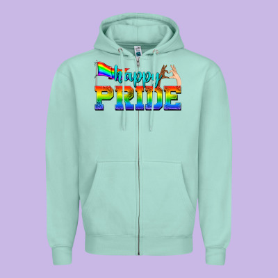 Zipper Hoodie happy pride