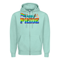 Seafoam happy pride Zipper Hoodie - texasbilliewilder