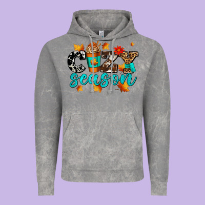 Cozy Season With Coffee Cup Vintage Hoodie Designed By Adodesignshop