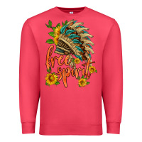 Cardinal free spirit sunflower and indian headdress Premium Sweatshirt - HRA Design Shop