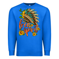 True Royal free spirit sunflower and indian headdress Premium Sweatshirt - HRA Design Shop