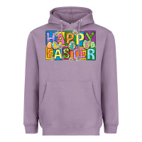 Lavender happy easter with eggs Heavyweight Hoodie - Neo Western