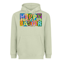 Matcha happy easter with eggs Heavyweight Hoodie - Neo Western