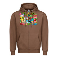 Chestnut teacher off duty coffee cups Zipper Hoodie - Zillion Design Studio