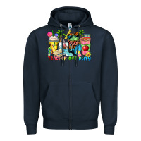 Navy teacher off duty coffee cups Zipper Hoodie - Zillion Design Studio