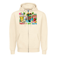 Sandshell teacher off duty coffee cups Zipper Hoodie - Zillion Design Studio