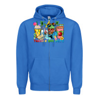 True Royal teacher off duty coffee cups Zipper Hoodie - Zillion Design Studio