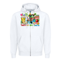 White teacher off duty coffee cups Zipper Hoodie - Zillion Design Studio