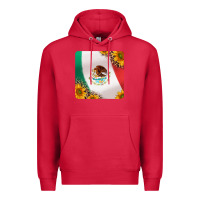 Cardinal mexican flag sunflowers and leopard coaster Premium Hoodie - Jasminsmagicworld