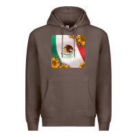 Coffee mexican flag sunflowers and leopard coaster Premium Hoodie - Jasminsmagicworld