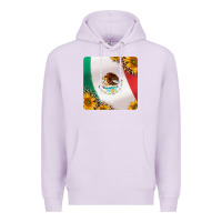 Lilac mexican flag sunflowers and leopard coaster Premium Hoodie - Jasminsmagicworld