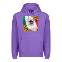 Purple mexican flag sunflowers and leopard coaster Premium Hoodie - Jasminsmagicworld