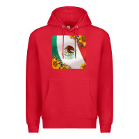 Red mexican flag sunflowers and leopard coaster Premium Hoodie - Jasminsmagicworld