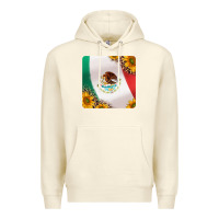 Sandshell mexican flag sunflowers and leopard coaster Premium Hoodie - Jasminsmagicworld
