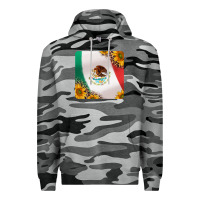 Slate Camo mexican flag sunflowers and leopard coaster Premium Hoodie - Jasminsmagicworld