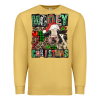 Antique Gold Mooey christmas Premium Sweatshirt - FaDigitalArtStudio