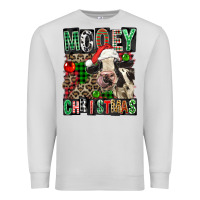Dove Grey Mooey christmas Premium Sweatshirt - FaDigitalArtStudio
