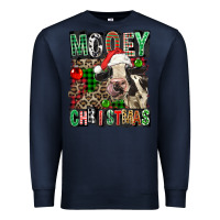 Navy Mooey christmas Premium Sweatshirt - FaDigitalArtStudio
