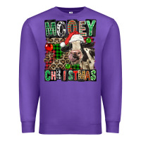 Purple Mooey christmas Premium Sweatshirt - FaDigitalArtStudio