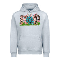 Heather Grey hop rabbit Urban Hoodie - MaliasSmallBusiness
