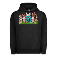 Pigment Black hop rabbit Urban Hoodie - MaliasSmallBusiness