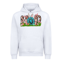 White hop rabbit Urban Hoodie - MaliasSmallBusiness