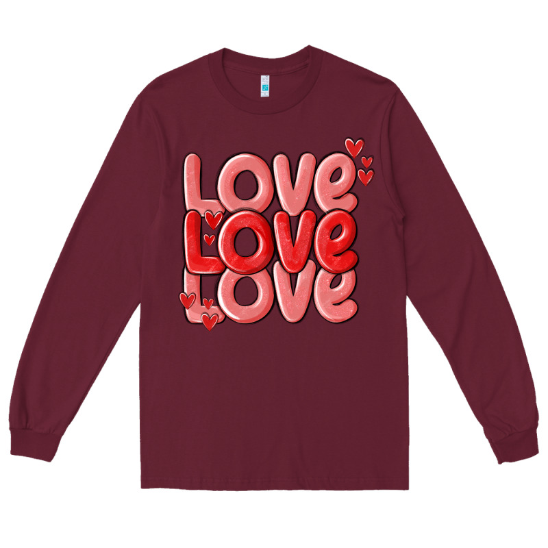 Love Valentines Day Long Sleeve Tee by MaliasSmallBusiness | Teevron