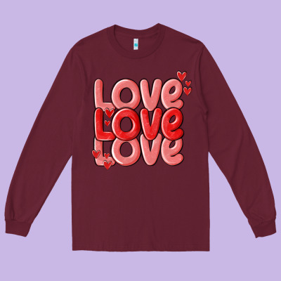 Long Sleeve Tee love valentines day