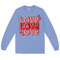 Colony Blue love valentines day Long Sleeve Tee - MaliasSmallBusiness