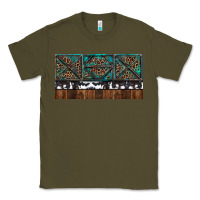 Army Green Rusty Sunflowers with Cowhide and Turquoise Classic Tee - RanaPortraitStore
