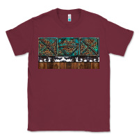 Burgundy Rusty Sunflowers with Cowhide and Turquoise Classic Tee - RanaPortraitStore