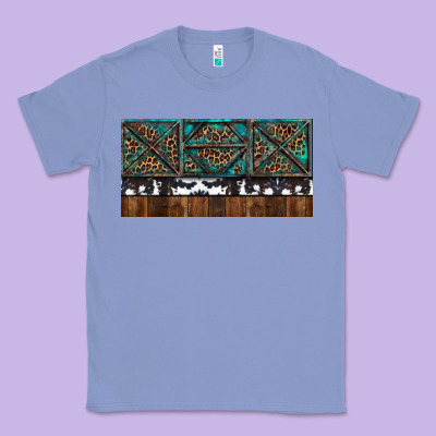 Rusty Sunflowers With Cowhide And Turquoise Classic Tee Designed By Ranaportraitstore