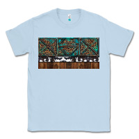 Dusty Blue Rusty Sunflowers with Cowhide and Turquoise Classic Tee - RanaPortraitStore