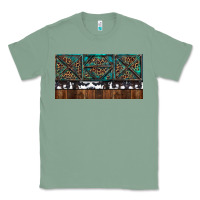 Sage Rusty Sunflowers with Cowhide and Turquoise Classic Tee - RanaPortraitStore
