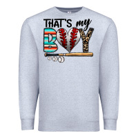Heather Grey baseball Premium Sweatshirt - CowhideDigitalArt