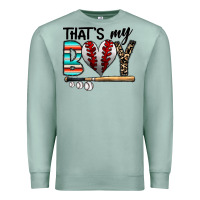Seafoam baseball Premium Sweatshirt - CowhideDigitalArt