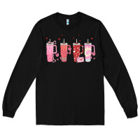 Black obsessive cup disorder valentines day Long Sleeve Tee - MaliasSmallBusiness
