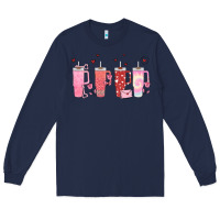 Navy obsessive cup disorder valentines day Long Sleeve Tee - MaliasSmallBusiness