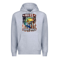 Heather Grey Reel Cool Dad Bass Premium Hoodie - LillyAllenDesigns