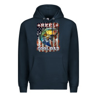 Navy Reel Cool Dad Bass Premium Hoodie - LillyAllenDesigns