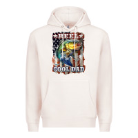 Pale Pink Reel Cool Dad Bass Premium Hoodie - LillyAllenDesigns