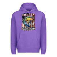 Purple Reel Cool Dad Bass Premium Hoodie - LillyAllenDesigns