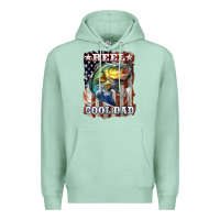 Seafoam Reel Cool Dad Bass Premium Hoodie - LillyAllenDesigns