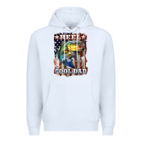 White Reel Cool Dad Bass Premium Hoodie - LillyAllenDesigns