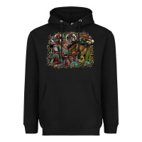 Black rodeo Heavyweight Hoodie - SublimationCraftShop