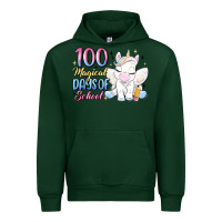 Forest Green 100 magical days of school Urban Hoodie - MaliasSmallBusiness