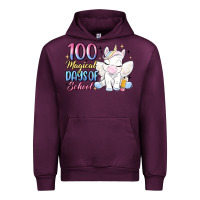 Mauve Wine 100 magical days of school Urban Hoodie - MaliasSmallBusiness