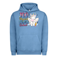 Pigment Pebble Blue 100 magical days of school Urban Hoodie - MaliasSmallBusiness