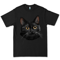 Black Bombay Cat Face Premium Tee - LillyAllenDesigns